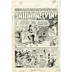 Wally Wood - Mad #7 Complete 7-page Story "Smilin' Melv Wally Wood - Mad #7 Complete 7-page Story "S