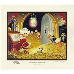 Carl Barks - "Visitor From Underground," Gold Plate Edi Carl Barks - "Visitor From Underground," Gol