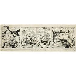Bill Ward - Torchy Daily Comic Strip Original Art (1943 Bill Ward - Torchy Daily Comic Strip Origina