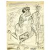 Bill Ward - Calendar Girl Sketch Original Art (1967). T Bill Ward - Calendar Girl Sketch Original Ar