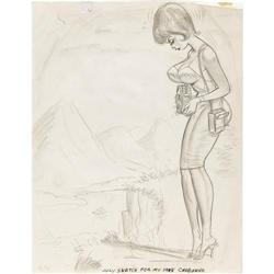 Bill Ward Calendar Illustration Preliminary Sketch Bill Ward Calendar Preliminary Sketch Original Ar