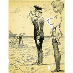 Bill Ward - Humorama Pin-Up Original Art (1962). "I... Bill Ward - Humorama Pin-Up Original Art (196