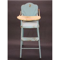 Tin Baby High Chair With Tray- 29  X 9.5 