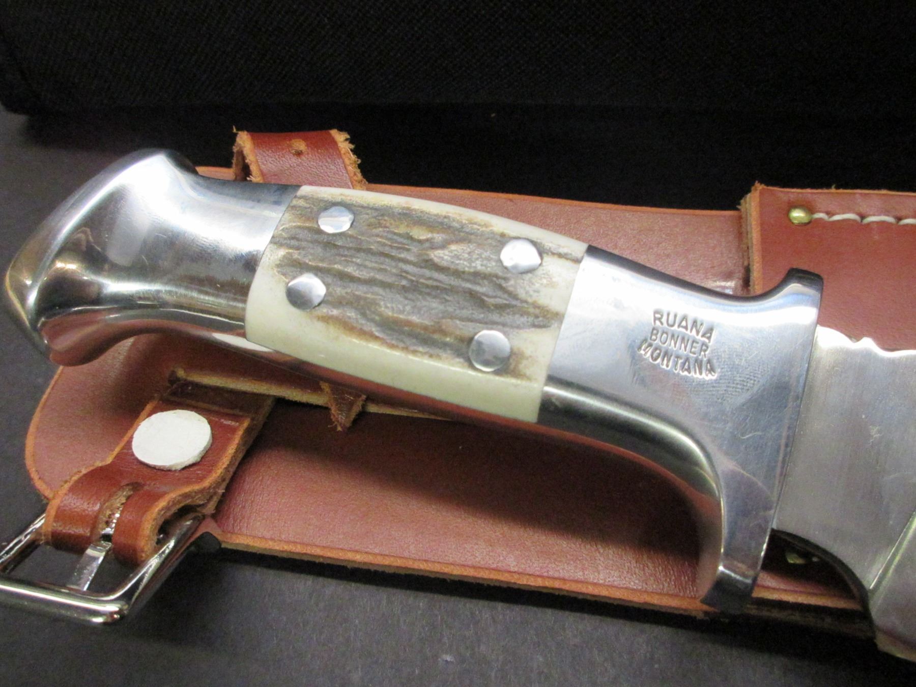 Marked Ruana Bonner Montana Knife Seventy Fifth Anniversary 1938