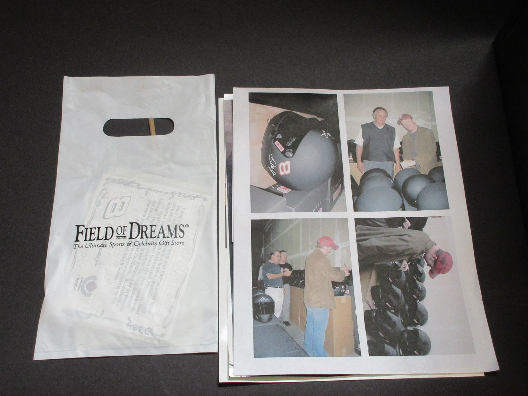 Simpson Real Replica Racing Helmet- Signed by Dale Jr- Letter of ...