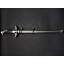 Nazi Officer Dagger- Marked Holler Berlin- Sheath- 10  Blade- 4 Handle
