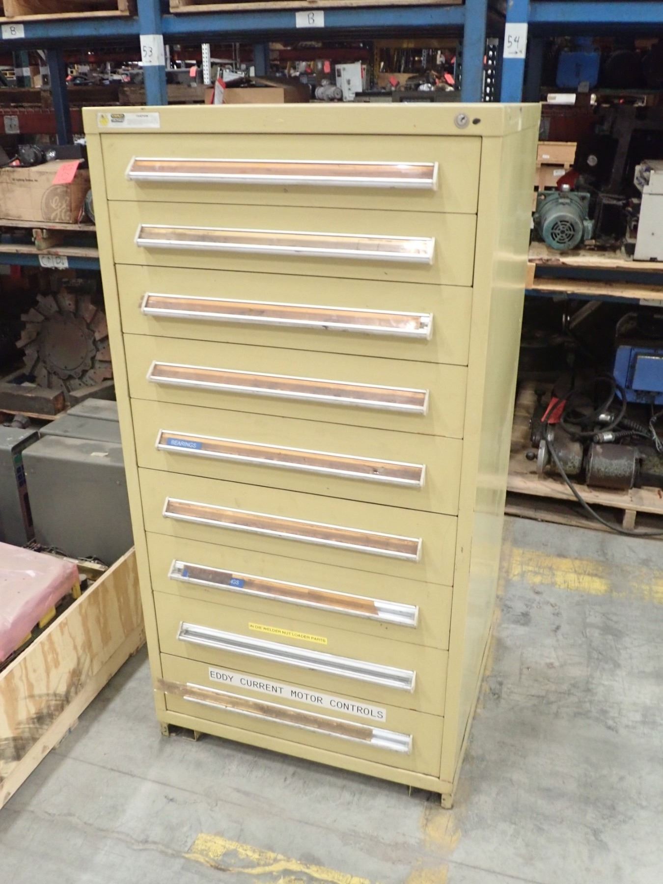 Stanley Vidmar 9 Drawer BTM Industrial
