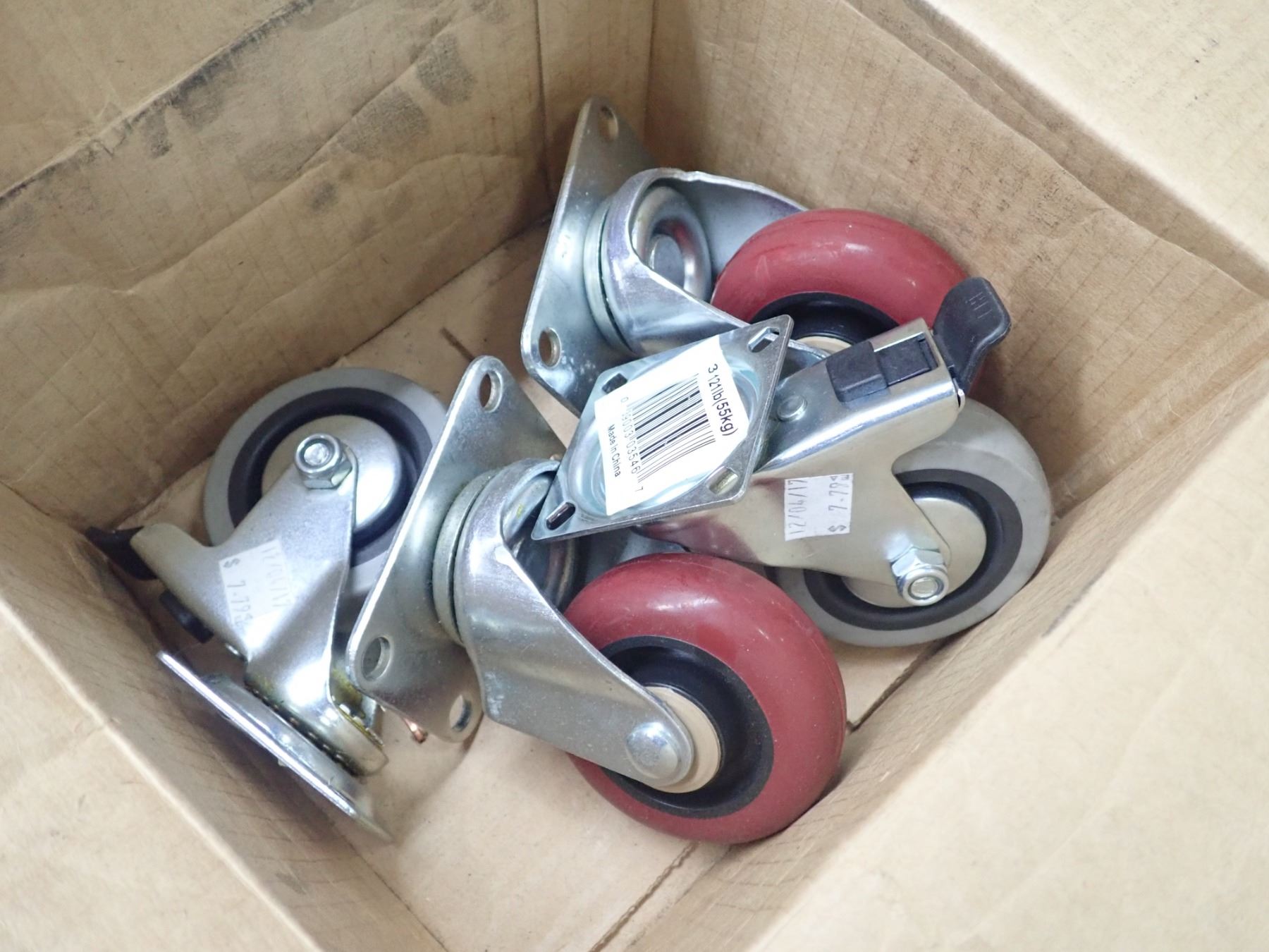 Rotating Casters Lot of 4, 3