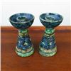 Image 2 : Pair of Italian Mid Century Modern Ceramic Candlesticks