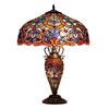 Image 1 : Tiffany-style Victorian Stained Glass Table Lamp
