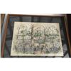 Image 1 : 19thc Hand-colored Print, Civil War Scene, General Grant, Pittsburg Landing, Battle of Shiloh