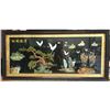 Image 1 : Large Asian Shell Landscape Scene Shadowbox