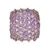 Image 1 : Amethyst & Sterling Silver Cocktail Ring