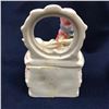 Image 2 : Antique German Conta Boehme Porcelain Fairing Box, Girl & Goose