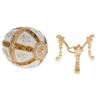 Image 3 : Russian Enamel & Gilt Trinket Jewel Box Egg