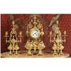 Image 1 : c1890 Japy Freres French Gilt Clock Set