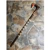 Image 2 : Ukrainian Hand-carved Fox Theme Wooden Cane