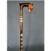 Image 5 : Ukrainian Hand-carved Fox Theme Wooden Cane