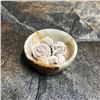 Image 2 : Small Banded Onyx Carved Gemstone Bowl, Desert Rose Formations