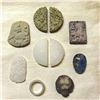 Image 1 : Grouping of Chinese Carved Stone Medallions, Plaques, Totems, Pendants