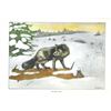 Image 2 : 1920's Silver Fox Color Lithograph Print