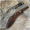 Image 1 : Custome-Made Damascus Steel Kukari Bull Horn