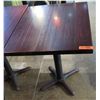 Image 1 : Rectangle Wood Top Pedestal Table (24x30x30H)