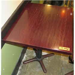 Rectangle Wood Top Pedestal Table (24x30x30H)