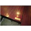 Image 3 : Rectangle Wood Top Pedestal Table (24x30x30H)