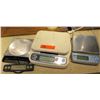 Image 1 : Qty 3 Kitchen Food Weight Scales - Edlund, Oxo w/ Pull Out Display