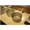 Image 2 : Qty 8 Misc Size Commercial Pots Sauce Pans w/ Handles
