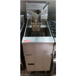 Pitco Stainless Steel Floor Fryer & Baskets 16"W x 34"D x 34.5" Front Ht.