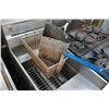 Image 3 : Pitco Stainless Steel Floor Fryer & Baskets 16"W x 34"D x 34.5" Front Ht.
