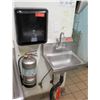 Image 1 : Wall Mount Sink w/ w/ Tork Paper Towel Dispenser (fire extinguisher in photos not included)
