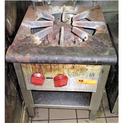 Natural Gas Single Burner Stock Pot Range 18"W x 21"D x 24"H