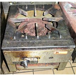 American Range Natural Gas Single Burner Stock Pot Range 18"W x 20.5"D x 19"H