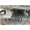 Image 8 : Wire Mesh Metal Rolling Cart & Contents: Food Thermometers, Sieves, etc