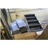 Image 2 : Metal 3 Tier Wire Mesh Shelf & Contents:  Payment Folders, Deli Containers, etc