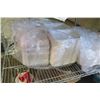 Image 8 : Metal 4 Tier Wire Mesh Shelf & Contents:  Gloves, Chopsticks, Deli Containers, etc