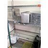 Image 1 : Metal 4 Tier Wire Mesh Shelf & Contents:  Stainless Food Containers, Pans, etc