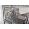 Image 2 : Metal 4 Tier Wire Mesh Shelf & Contents:  Stainless Food Containers, Pans, etc