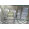 Image 8 : Metal 4 Tier Wire Mesh Shelf & Contents:  Plastic Food Containers, Utensils, etc
