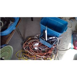 Tub of Electrical Cords