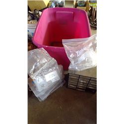 Tub of Bolt Bin and Containers