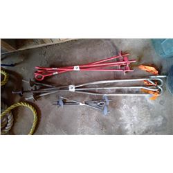 12 Tie Down Anchors 16", 30", 44"