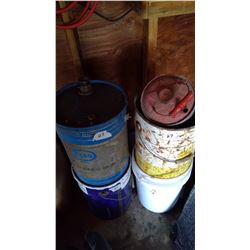 Lot of Misc. Gas and Oil Pails