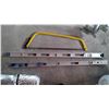 Image 1 : 2x 4' Aluminum Level and Swede Saw