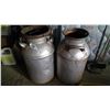 2x 8 Gallon Cream Cans w/ Lid