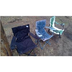 Lot of Camping Chairs x3