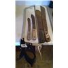 Image 1 : 4 Vintage Knives and Meat Saw